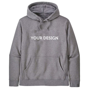 Sweat à capuche oversize pour homme en coton épais 100 % imprimé sur mesure, coupe-vent, respirant, écoresponsable, avec cordon de serrage - Product Image 1