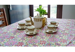 Washable Fabric Dining <b>Table</b> <b>Cover</b> With Smooth Texture Designed For Everyday Meal Protection - Product Image 3