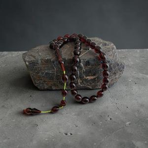 Elegante Misbaha Tasbih de Resina Hecha a Mano con Forma de Búho y Tema de Ángel, Cuentas de Oración Islámicas con Técnica de Fundición para Decoración del Hogar para Hombres - Product Image 4