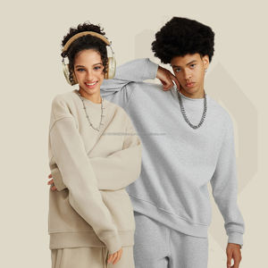 Ensemble de survêtement et de sweat-shirt de haute qualité 100% coton surdimensionné poids lourd 500 g/m² multicolores - Product Image 3