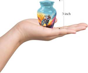 Urna de montar para cenizas, urna de recuerdo para hombre adulto para papá, urna de cremación para cenizas humanas, urna funeraria conmemorativa para mujeres, tamaño personalizado - Product Image 6