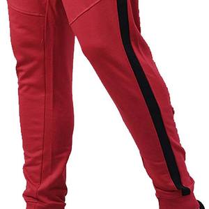 กางเกงจ็อกเกอร์ลำลองผู้ชาย ดีไซน์ใหม่ ผ้าฟลีซสำหรับฤดูหนาว พิมพ์ลายเรียบ 100% ผ้าฝ้าย เป็นมิตรกับสิ่งแวดล้อม ระบายอากาศได้ดี มีกระเป๋า รับผลิตแบบ OEM - Product Image 4