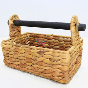 Caja de pañuelos de jacinto de agua tejida a mano de fábrica de Artex Dong Thap para decoración del hogar y artesanías naturales de Vietnam - Product Image 5