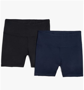Pantalones cortos de bicicleta de cintura alta de rendimiento para mujer, pantalones cortos deportivos de verano con cordón de secado rápido con bolsillo, lote en stock de gran venta - Product Image 1