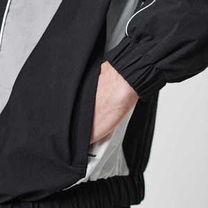 Veste coupe-vent en nylon, ensembles de jogging en nylon, fermeture éclair, vente en gros, survêtement, veste coupe-vent, streetwear, survêtement en nylon Taslan - Product Image 6