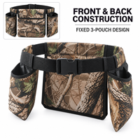 Sac banane de chasse multi-poches en nylon camouflage avec boucle à dégagement rapide réglable, durable, respirant et portable pour activités de plein air