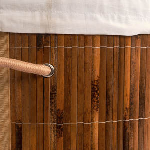 Panier à linge en bambou durable et élégant avec poignées Solution parfaite pour trier vos vêtements - Product Image 2