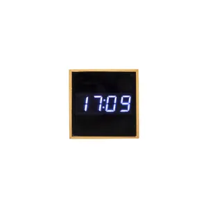 Personalized Bamboo <b>LED</b> Desk & Table Alarm <b>Clock</b> Unique Gadget - Product Image 6