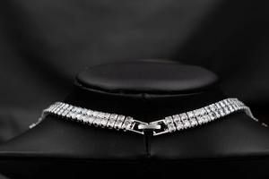 Ensemble élégant collier et bracelet et boucle d'oreille en diamant cultivé en laboratoire en argent sterling Excellente coupe Personnaliser les bijoux Cadeau incroyable pour elle - Product Image 5