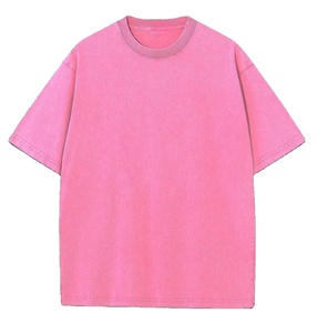 OEM 100% algodón para Puff impresión piedra ácido lavado sublimación peso pesado Vintage lavado camiseta para bordado de impresión DTG personalizado - Product Image 2