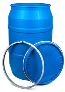 Fûts cylindriques en plastique HDPE de qualité alimentaire, à ouverture supérieure, hermétiques, non toxiques, recyclables, durables, pour le stockage de liquides chimiques et de savon - Product Image 4