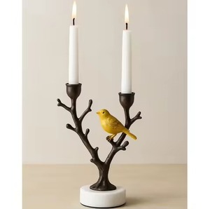 Candélabre en métal écologique à 3 bras, design brillant et torsadé, fait à la main, noir mat, décor de maison contemporain, table dramatique - Product Image 2