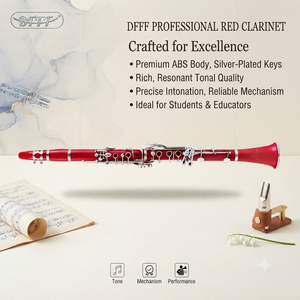 <span class=keywords><strong>Clarinetto</strong></span> Professionale in Sib a 17 Tasti con Corpo in Bakelite e ABS, Kit di Pulizia Personalizzabile per Studenti e Principianti (TFCL-711) - Product Image 1