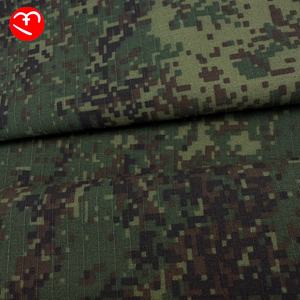 قماش مموه بنقشة "الرجال الخضر الصغار" الروسية، متوفر في المخزون، مصنوع من نسيج TC بوليستر/قطن بنسبة 65/35، منسوج ومطبوع ومقاوم للتمزق (Ripstop)، تكتيكي للزي الرسمي والمعاطف والسراويل - Product Image 2