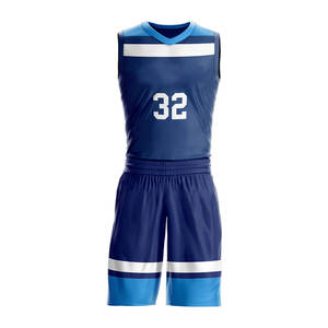 เครื่องแบบบาสเก็ตบอลโลโก้เย็บปักถักร้อย OEM พร้อมผ้าโพลีเอสเตอร์ 100% ทําชุดกีฬาขายส่งชุดบาสเก็ตบอลคุณภาพสูง - Product Image 2