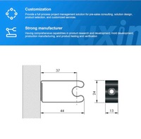 YX-GDJ-Z01 L24L27L44 Clip de fixation moderne pour plinthe de chambre à coucher avec vis d'installation pour connecteur de panneau de base de placard