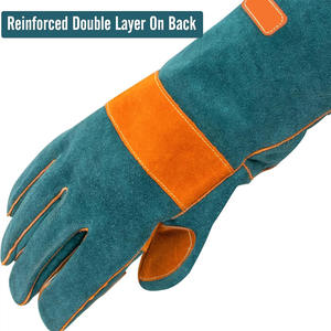 Gants de soudage en cuir de vachette renforcé Gants de protection des mains de sécurité industrielle de qualité supérieure résistants à l'abrasion - Product Image 4