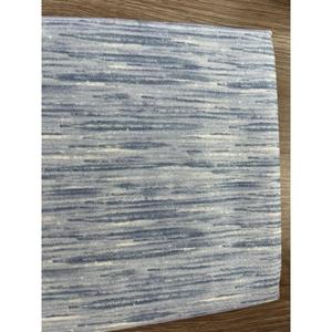 Tela Popelina Azul a Rayas Festiva 100% Algodón con Patrón Tejido y Brillo Metálico 112x300cm para Prendas - Product Image 3