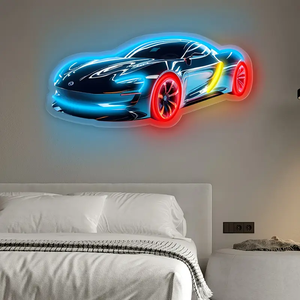 Enseigne néon 3D UV animée personnalisée Spaceman - Art de bande dessinée et d'anime pour la décoration de bureau - Product Image 5