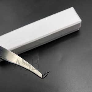 แหนบขนตาปลอมสำหรับต่อขนตาแหนบแบบฟันปลาด้ามแข็งแบบมืออาชีพแหนบขนตาปลอมจากญี่ปุ่น - Product Image 4