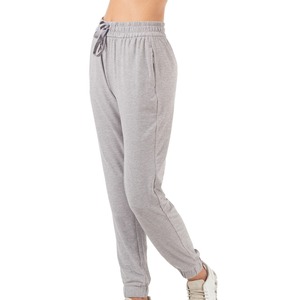 Pantalones de chándal femeninos de alta calidad con bolsillos básicos Pantalones de chándal sueltos de entrenamiento de invierno con estilo frontal plano - Product Image 6