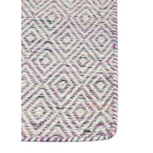 Alfombras Abrash ADWV-13047 de Tejido Plano con Patrón Geométrico en Lana y Viscosa, Color Rosa y Morado, para Uso Doméstico - Product Image 4
