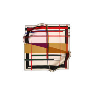 Pañuelo de sarga geométrica Pierre Cardin 90x90 - Pañuelo para la cabeza y el cuello - Product Image 1