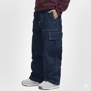 Pantalones Cargo Unisex Estilo Urbano Holgados para Hombre, Multibolsillos, Estilo Hip Hop, Ajuste Holgado, Transpirables, Impermeables y Resistentes al Viento para Esquiar - Product Image 6