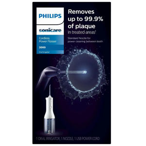 Irrigador Bucal Inalámbrico Recargable de Alta Presión, Resistente al Agua IPX7, Múltiples Modos, Portátil, con Depósito de Agua de 200 ml - Product Image 1