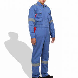 Conjunto de uniforme de trabajo de cuerpo completo para trabajadores de la construcción Diseño reflectante de seguridad con mezcla de tela duradera - Product Image 4