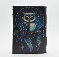 Journal intime en cuir indien Journal Hibou Journal en cuir vintage Livre des ombres Grimoire Journal en cuir Journal intime