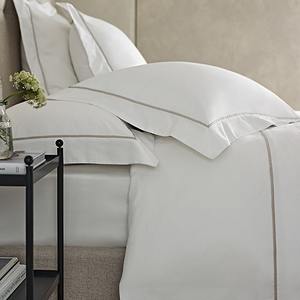 100% Cotton Sateen 300TC 4-Piece Customizable Minimalist Hotel Bedding <b>Set</b> <b>Duvet</b> Cover Pillowcase Ribbon Insertion Eco-Friendly - Product Image 1