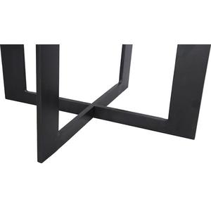Luxury <b>Black</b> <b>Metal</b> <b>Frame</b> Modern <b>Metal</b> Top Center Coffee Table Living Room Furniture - Product Image 4