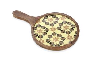 Mini plateau de service en bois avec design en corde, fabriqué à la main pour les mariages et Diwali, décoration de maison écologique et présentoir à en-cas - Product Image 5