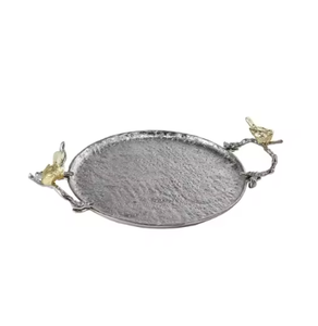 Plateaux de service plaqués argent de style américain de haute qualité Plateaux décoratifs en métal durables réutilisables Idéal pour l'utilisation de service alimentaire - Product Image 6