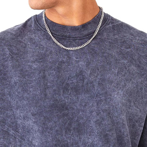 Microfibre mode personnalisé lavage à l'acide graphique t-shirt hommes surdimensionné Vintage t-shirt imprimé de haute qualité Logo personnalisé OEM Service - Product Image 5