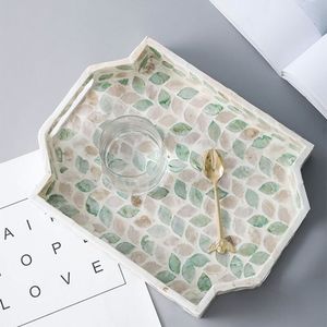 Vajilla Bandeja de incrustaciones de hueso de ocasión navideña de larga duración con diseño floral Forma personalizada - Product Image 5