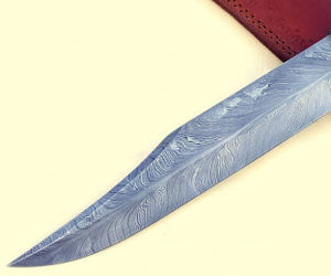 Cuchillo Bowie de Caza Hecho a Mano de Acero Inoxidable de Grado Industrial con Mango de Cuerno, Borde Dentado, Hoja de Cambio Rápido, Garantía de 3 Años, OEM - Product Image 4