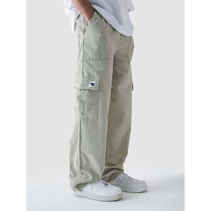Pantalones Cargo Mint Chalk VII, 100% Lona de Algodón, Corte Recto con Estampado Chalk Mint - Product Image 1