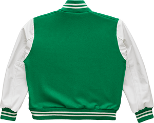 2025 hommes Vintage Style Varsity vestes poche en cuir entier paquet en gros en cuir manches Bomber et vestes de Baseball - Product Image 3