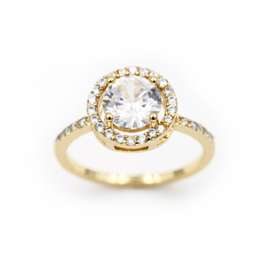 Anelli di diamanti CZ in formato oro 10 - Product Image 1