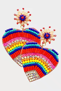 MD Handicrafts Classic Rainbow Brand Pendientes colgantes Nuevo diseño Huggee para mujeres y niñas para fiestas de boda y regalos - Product Image 5