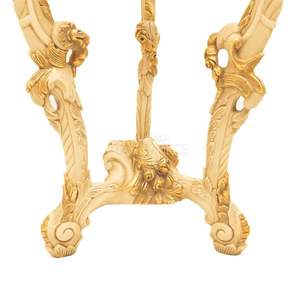 Columna Decorativa de Madera Tallada a Mano, Pedestal Ornamentado de Lujo - Product Image 5