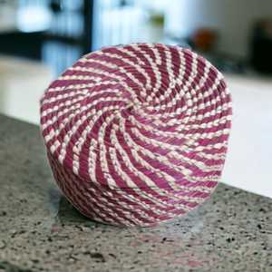 Precio al por mayor Ecológico Natural Sabai Grass Almacenamiento redondo Caja multiusos Chapati Box con tapa para el hogar - Product Image 5