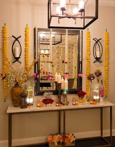 Sola Wood Lotus Bud & Jasmine Garland Wall Decor Hanging Artificial <b>Flower</b> for Wedding & Botanical Decoration - Product Image 3