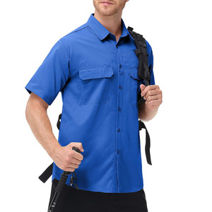 Camisas de Pesca de Estilo Urbano para Hombre, Transpirables, de Manga Larga, de Algodón y Elastano, Camisas de Pesca para Hombre - Product Image 6
