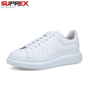 Baskets blanches surdimensionnées, vente directe d'usine, respirantes, légères, chaussures de mode pour hommes, imprimé léopard, dessus en PU - Product Image 4