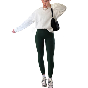 Leggings de Yoga de Cintura Alta con Logotipo Personalizado al por Mayor para Mujer, Leggings Deportivos de Poliéster Suave para Gimnasio y Fitness - Product Image 6