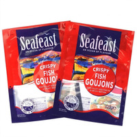 Sacs d'emballage personnalisés pour fruits de mer surgelés, pochettes à poisson, sachets de sashimi, hermétiques et refermables avec fermeture éclair pour congélateur