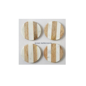 Vente en gros de sous-verres en bois et en marbre avec logo personnalisé Articles de table de meilleure qualité Placements décoratifs pour accessoires de cuisine - Product Image 1
